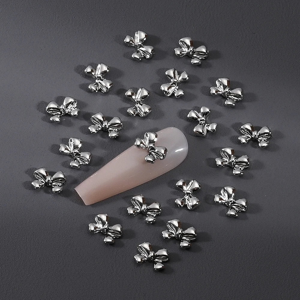 Gold/Silver Butterfly Nail Charms