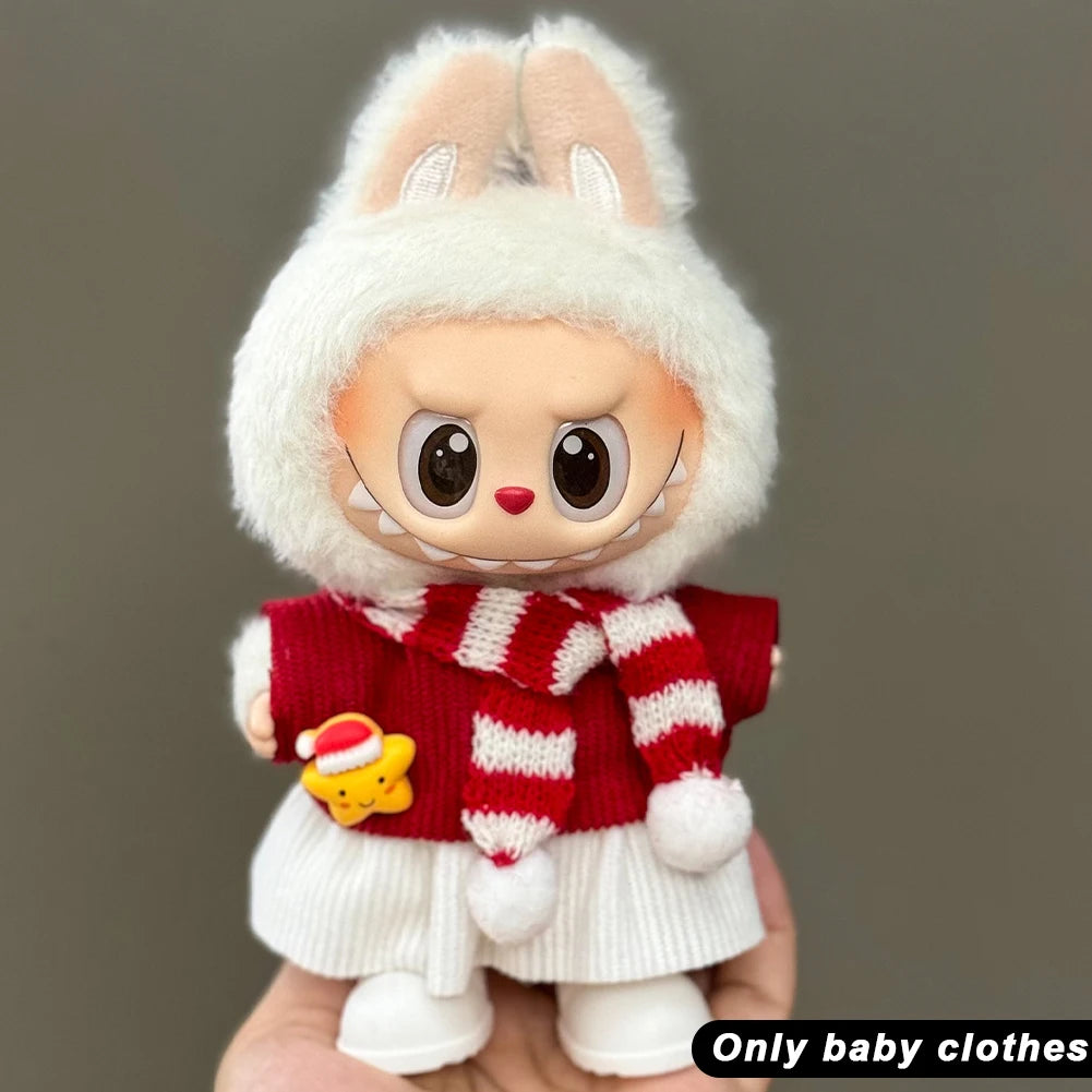 Labubu Plush Christmas Outfit Set
