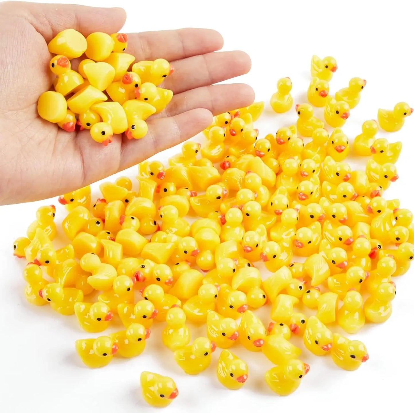 Mini Resin Duck Figures Set