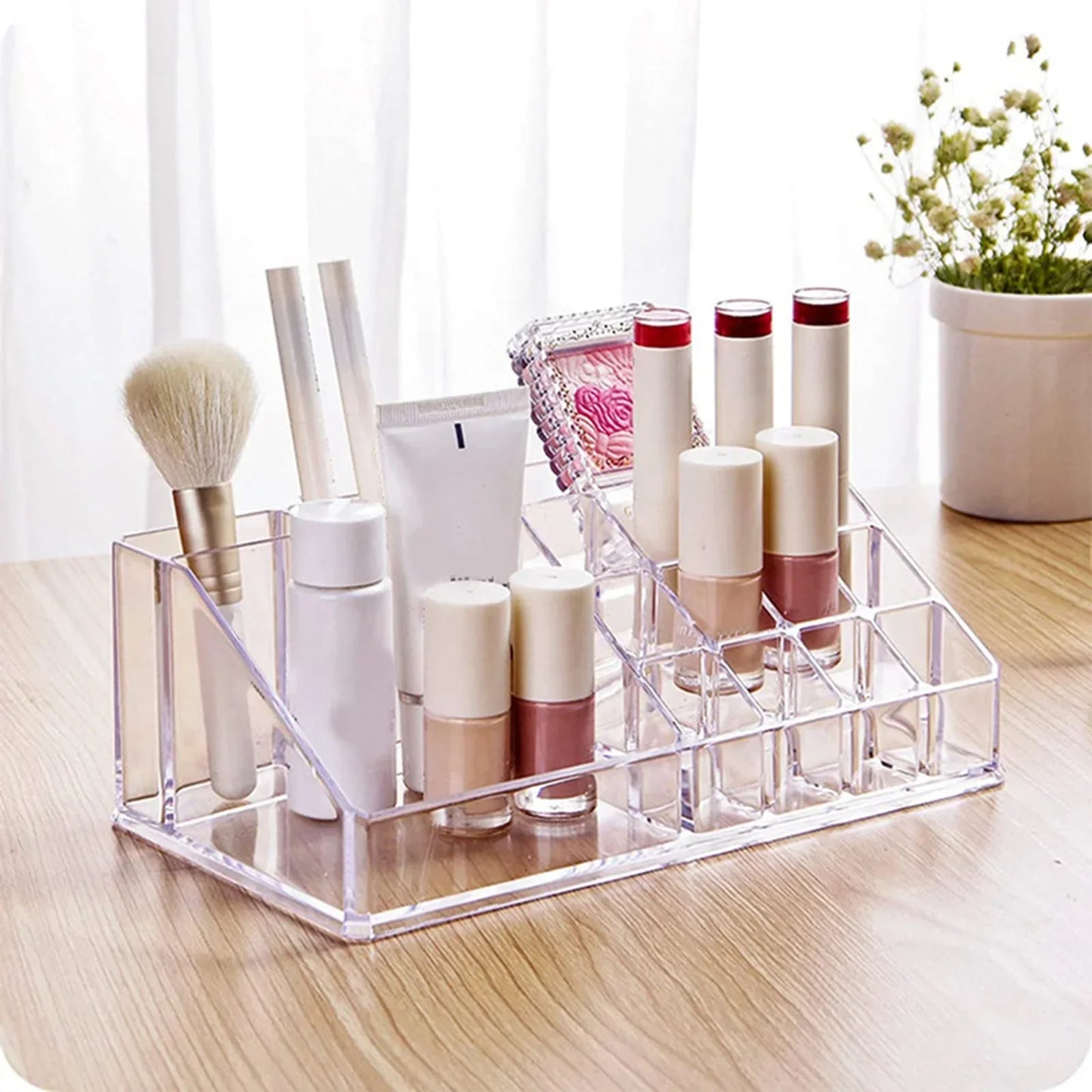 16-Slot Lipstick Holder Organizer