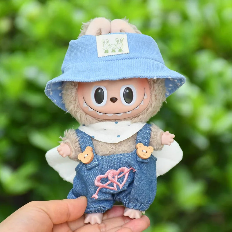 EXO Labubu Overalls Hat Set