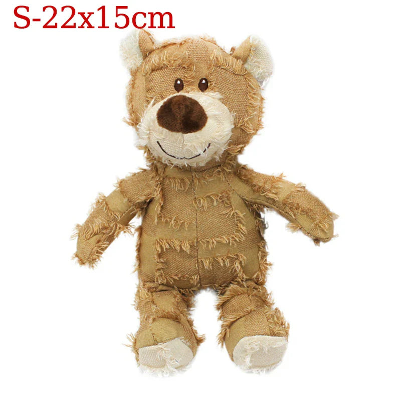 Squeaky Bear Plush Dog Toy