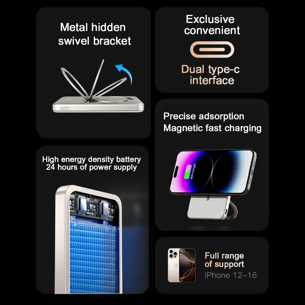 Slim Magnetic Wireless Power Bank
