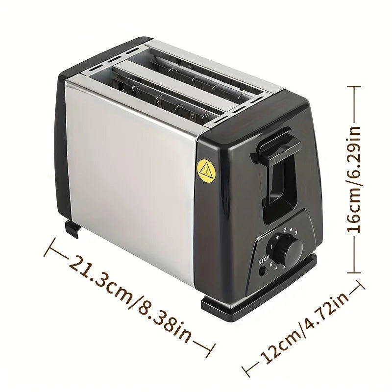2-Slice Stainless Steel Toaster