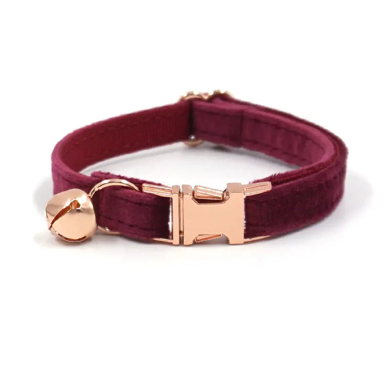 Personalized Velvet Cat Collar