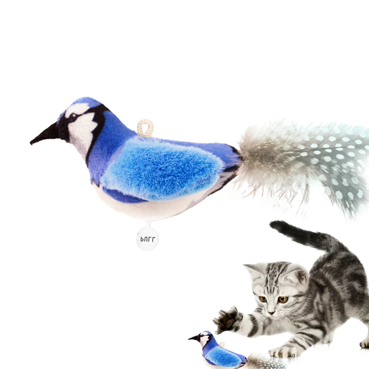Realistic Chirping Bird Cat Toy