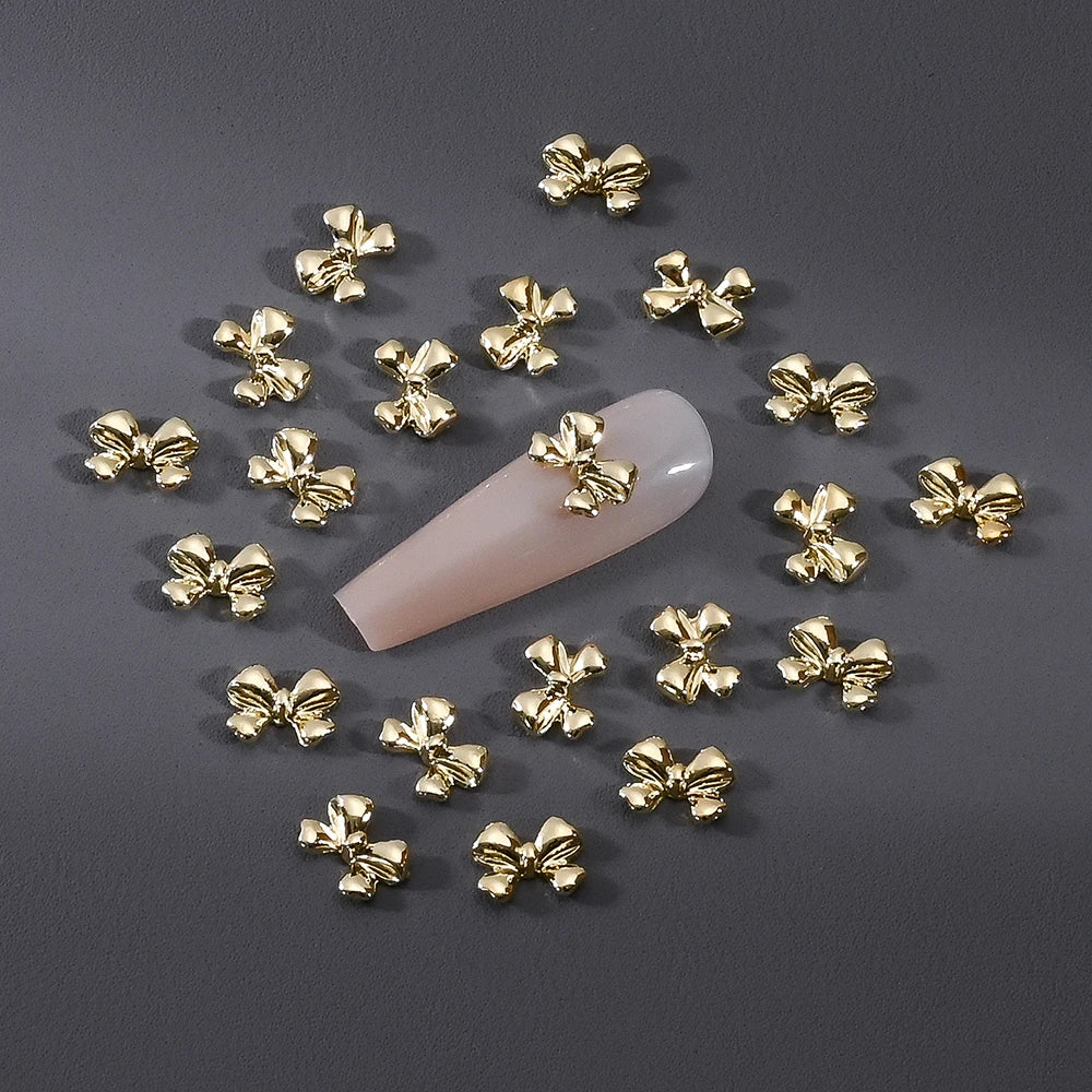 Gold/Silver Butterfly Nail Charms