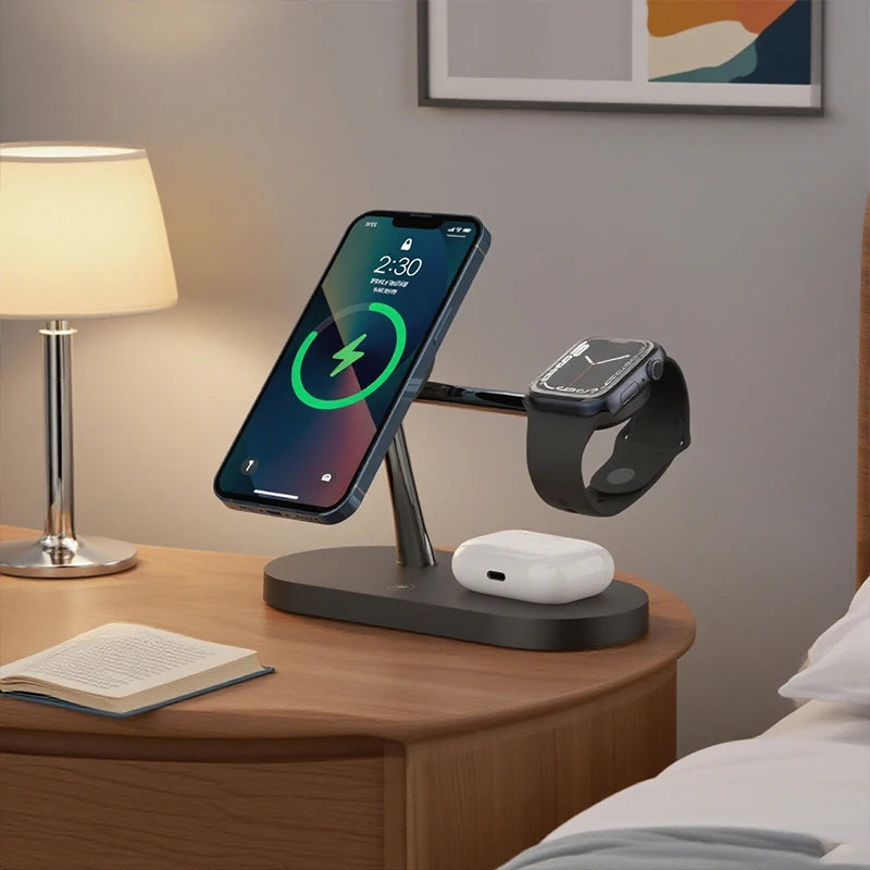 TIMESS 3-in-1 Wireless Charging Stand