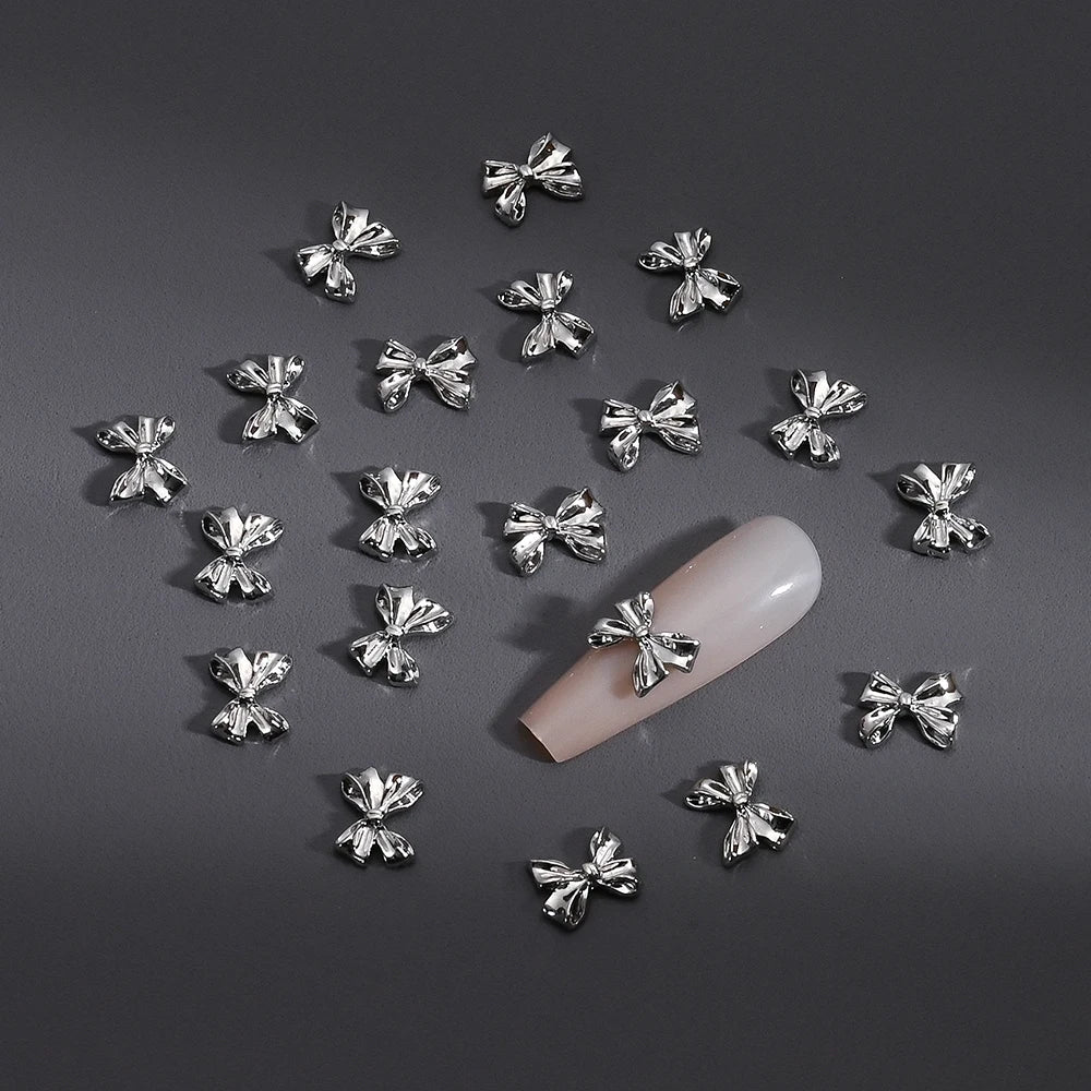 Gold/Silver Butterfly Nail Charms