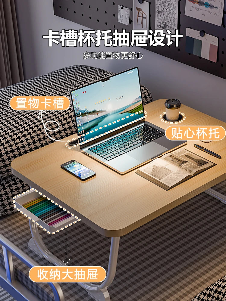 Ergonomic L-Shaped Folding Desk