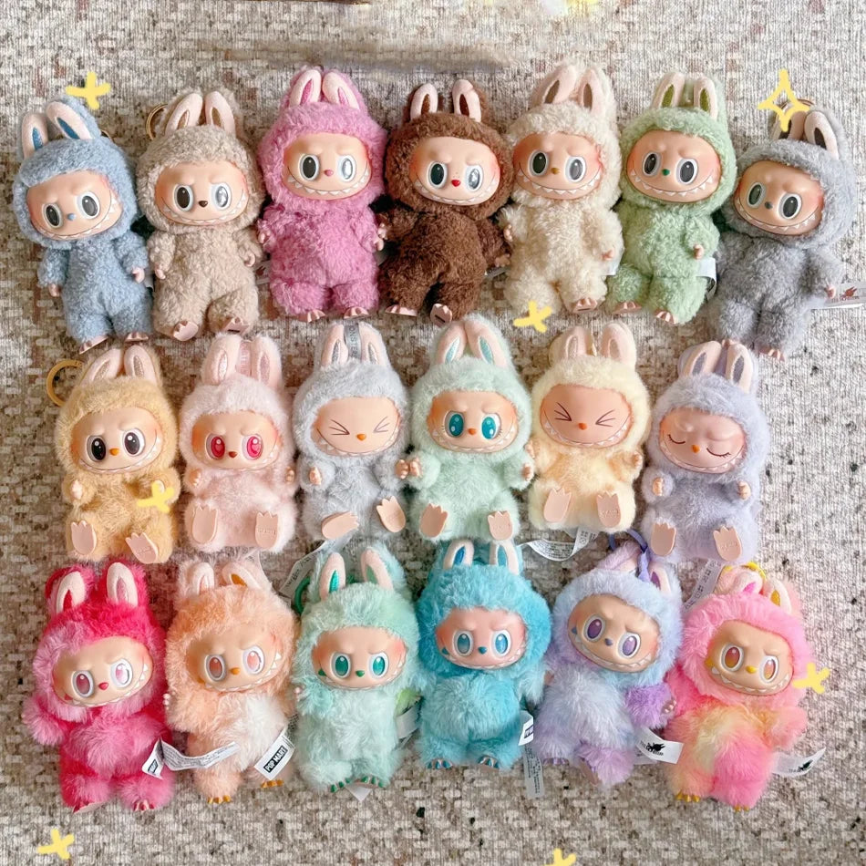 Labubu 2.3 Flocking Pendant Keychain