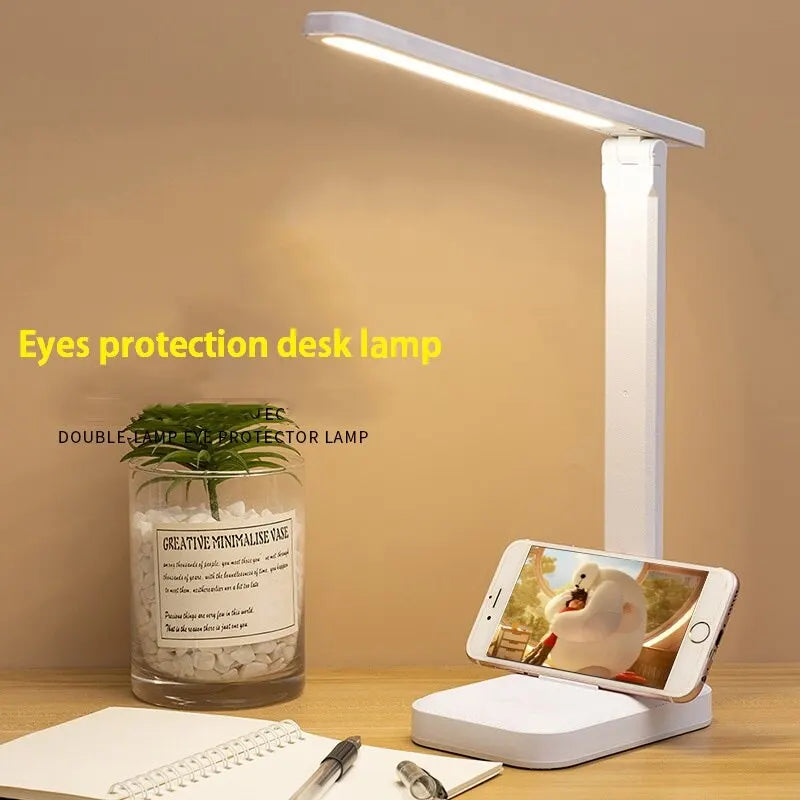 White LED Folding Desk Lamp
