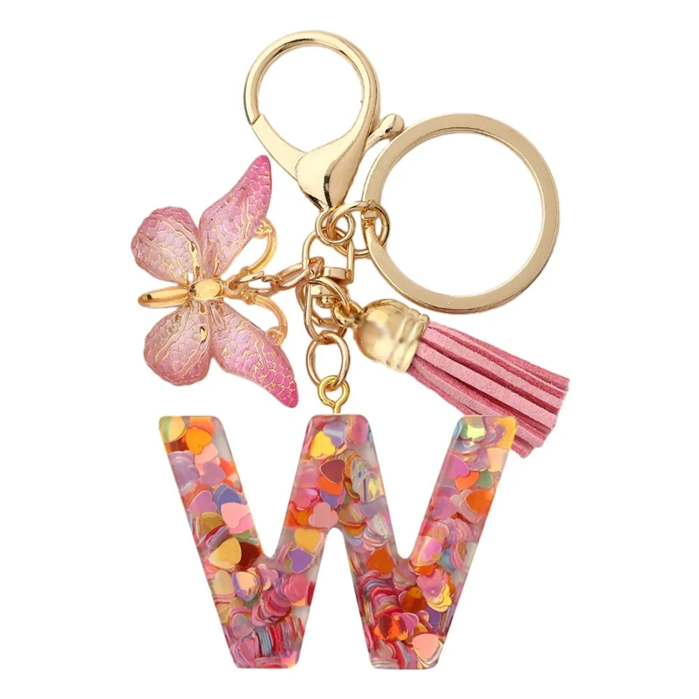 A-Z Letter Metal Keychain