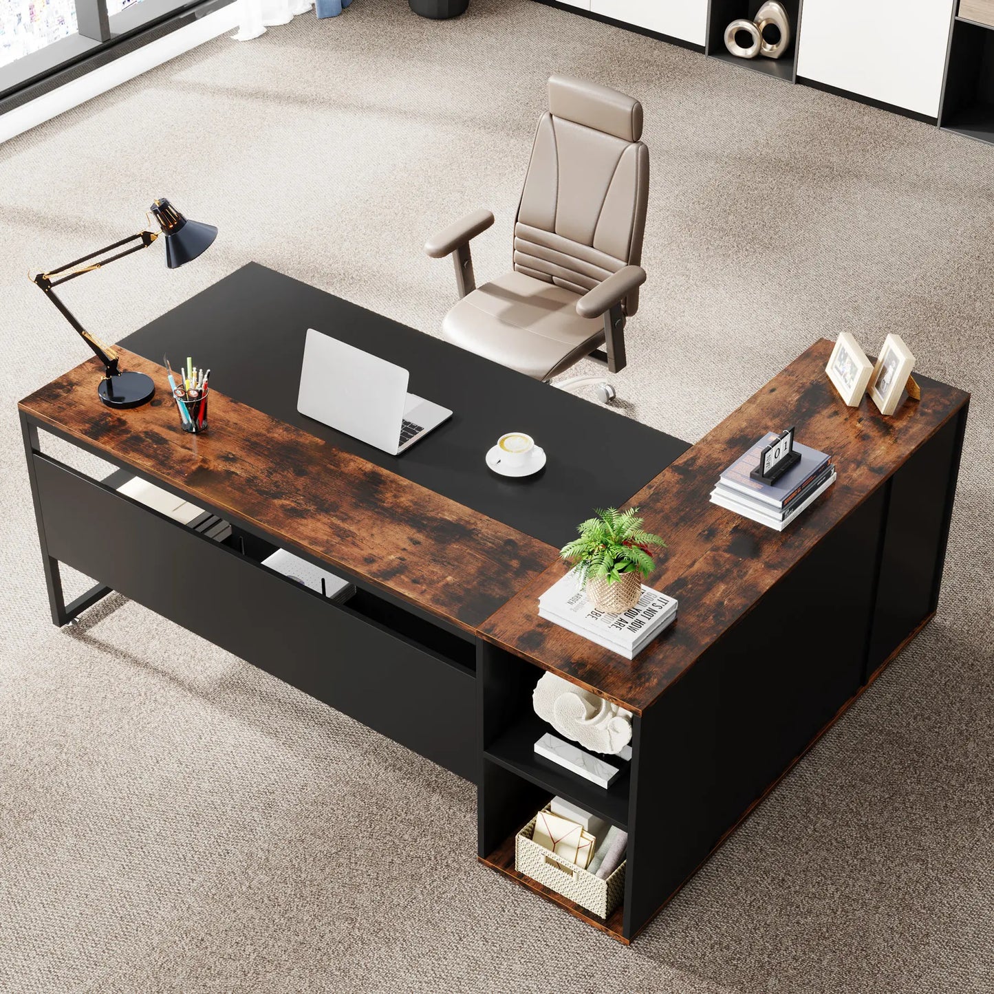 Tribesigns 71-Inch L-Shaped Desk