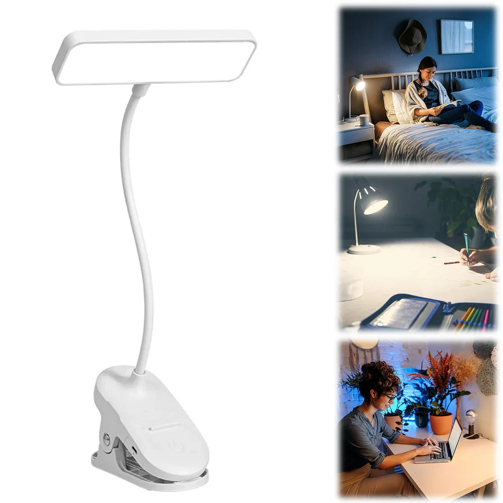 Bendable USB Clip Reading Lamp