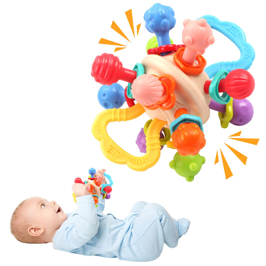 Silicone Baby Rattle Ball