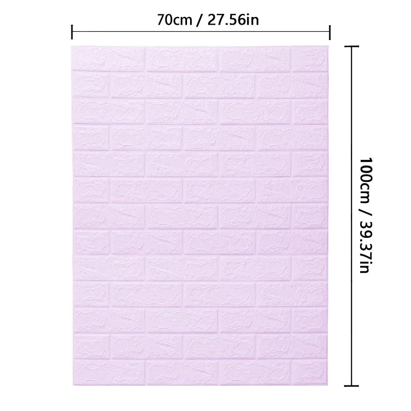 3D Brick Pattern Wall Stickers