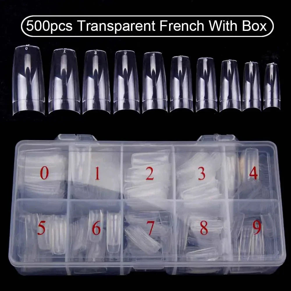 500Pcs Full Cover Nail Tips