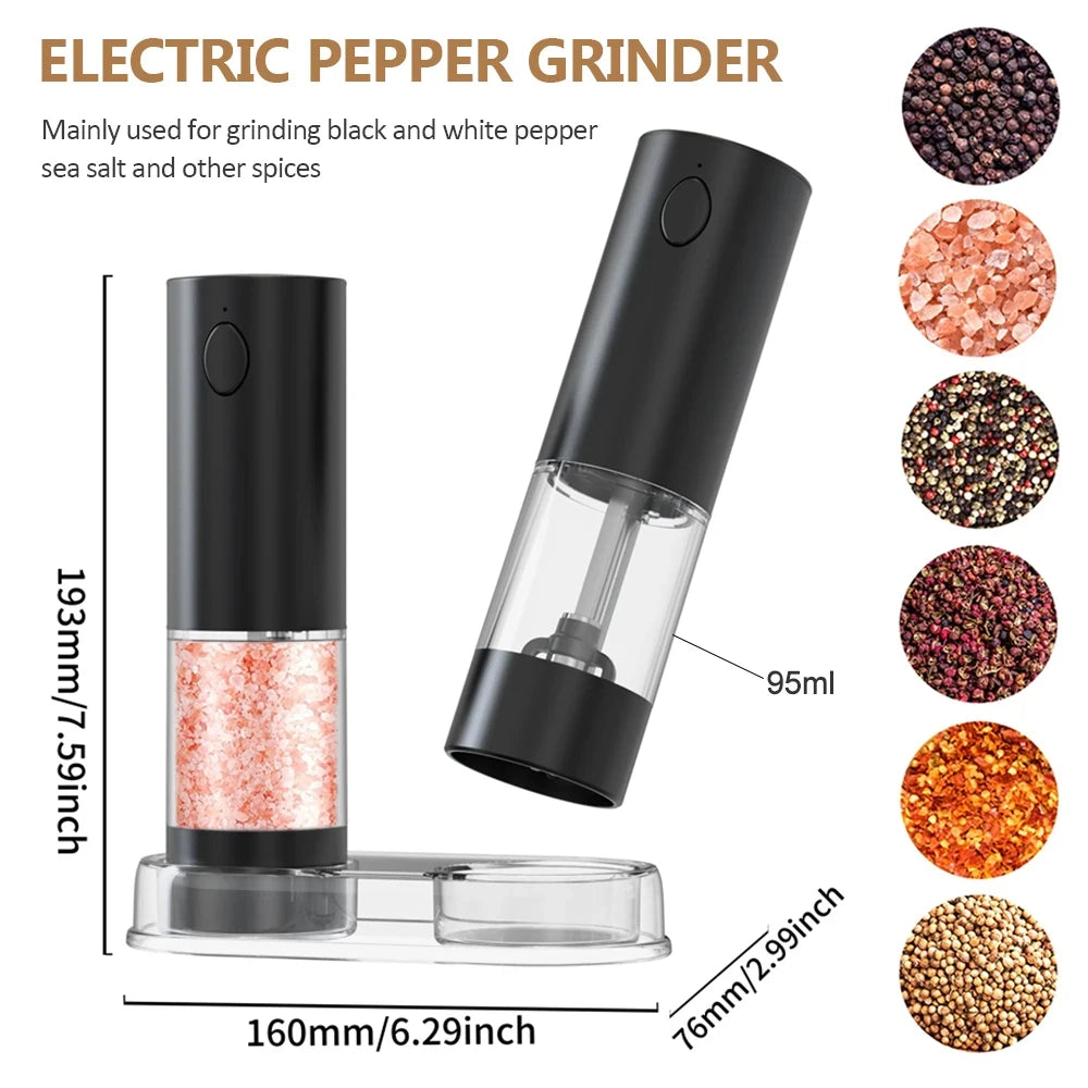 Rechargeable USB Salt & Pepper Grinder