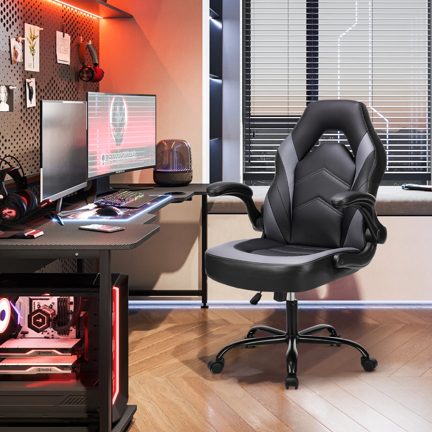 JHK Ergonomic PU Leather Gaming Chair