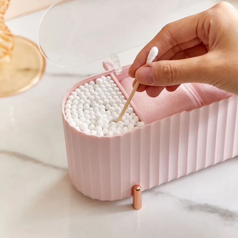 Transparent Cotton Pad Organizer Box