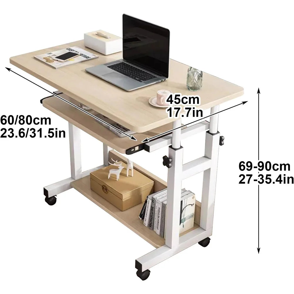 YQXH Mobile Adjustable Wooden Desk