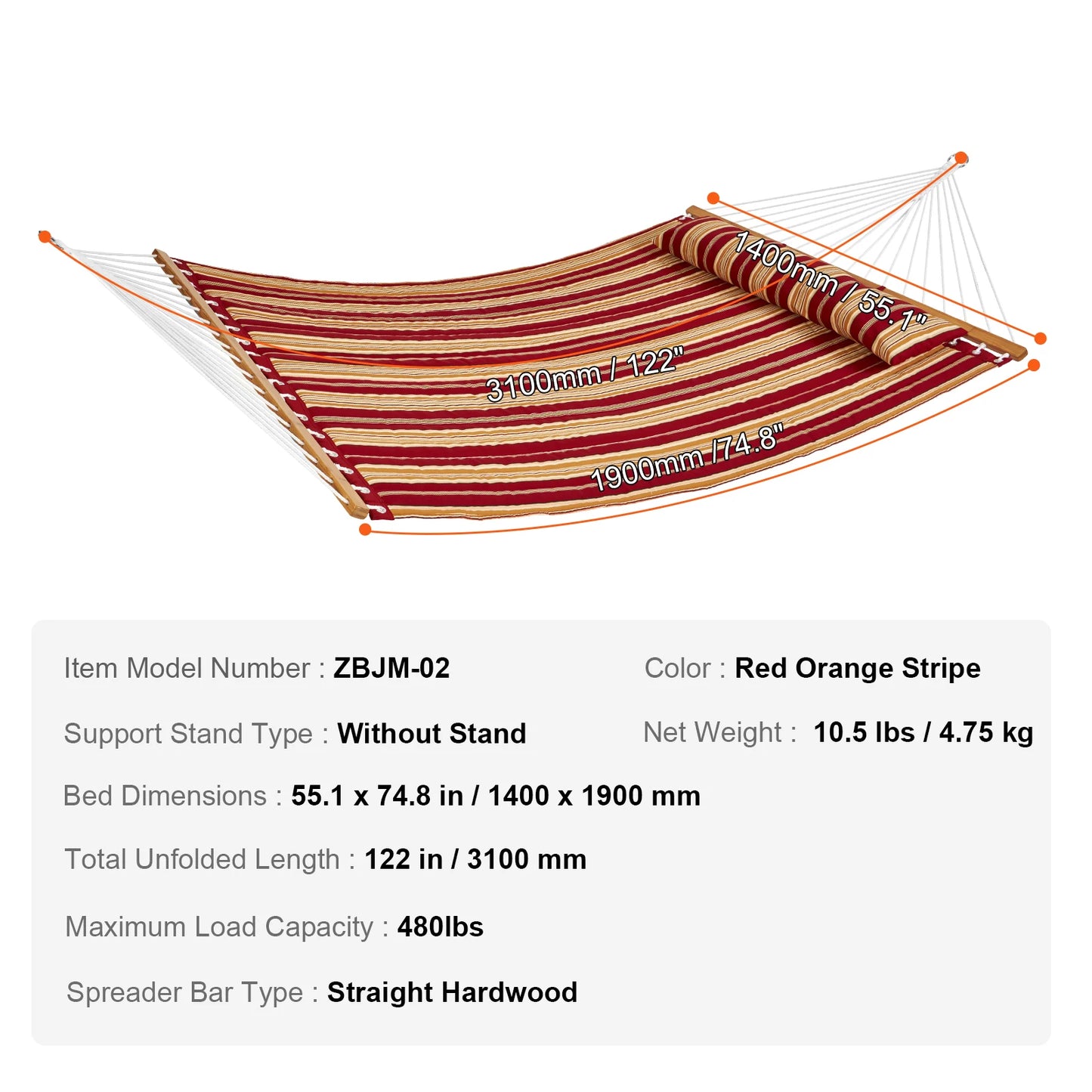 SucceBuy Double Hammock with Stand