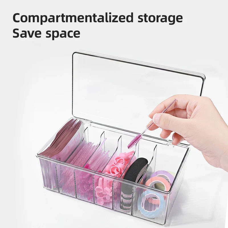 Acrylic Eyelash Storage Box with Lid
