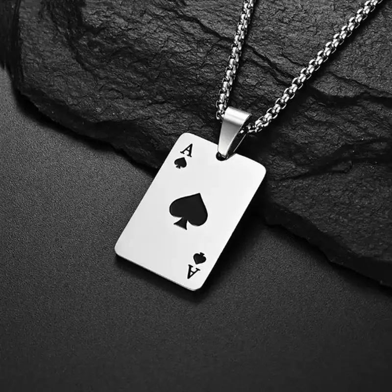 Hip-Hop Spade Heart Necklace