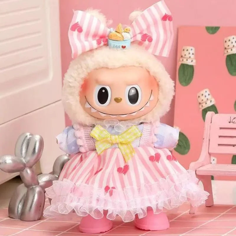 Labubu 17cm Baby Doll Dress Set