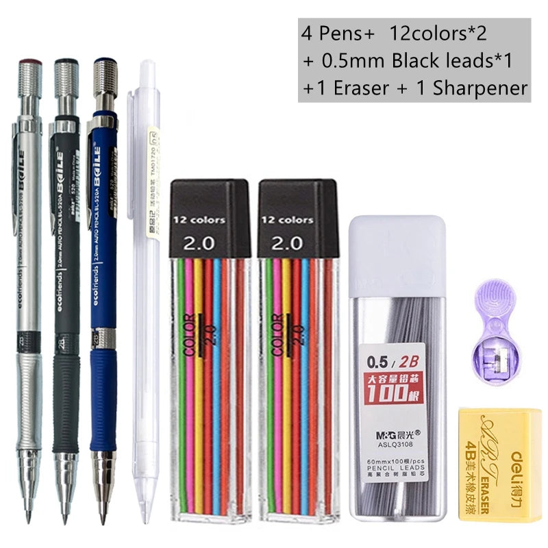 2.0mm Mechanical Pencil Set