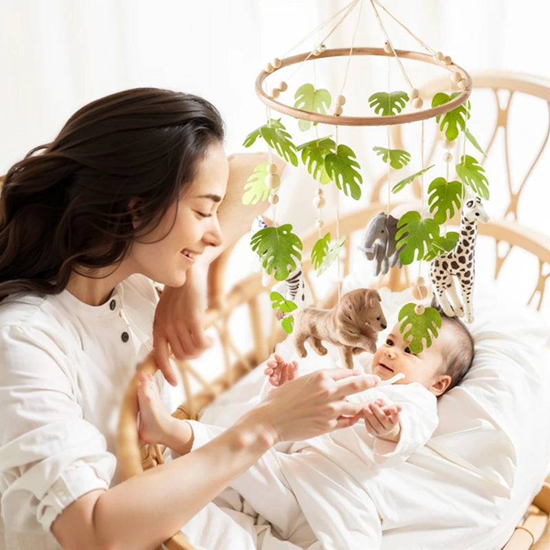 Felt Animal Baby Crib Mobile
