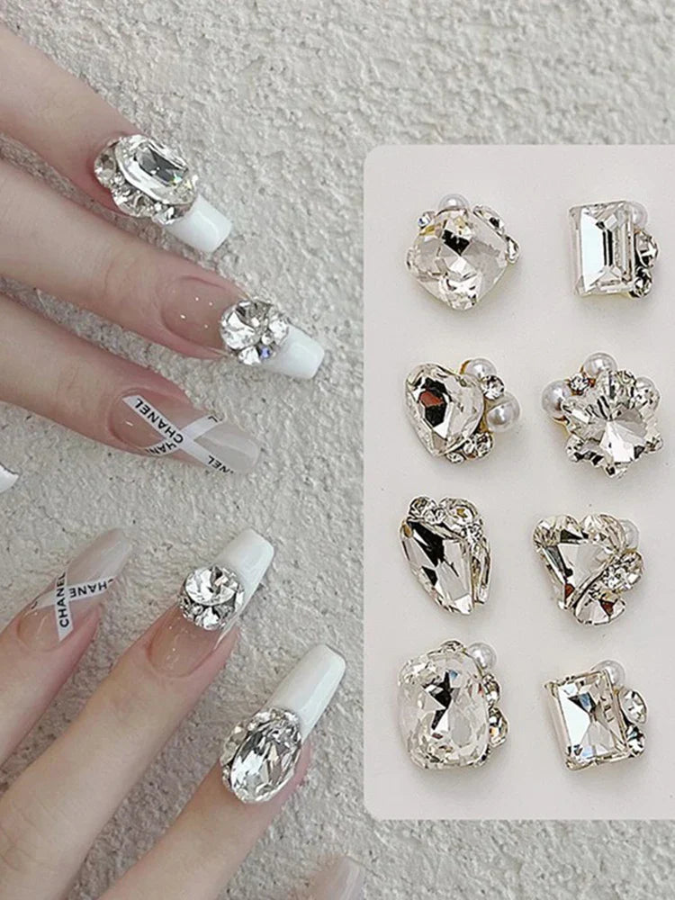 Heart & Irregular Nail Rhinestones