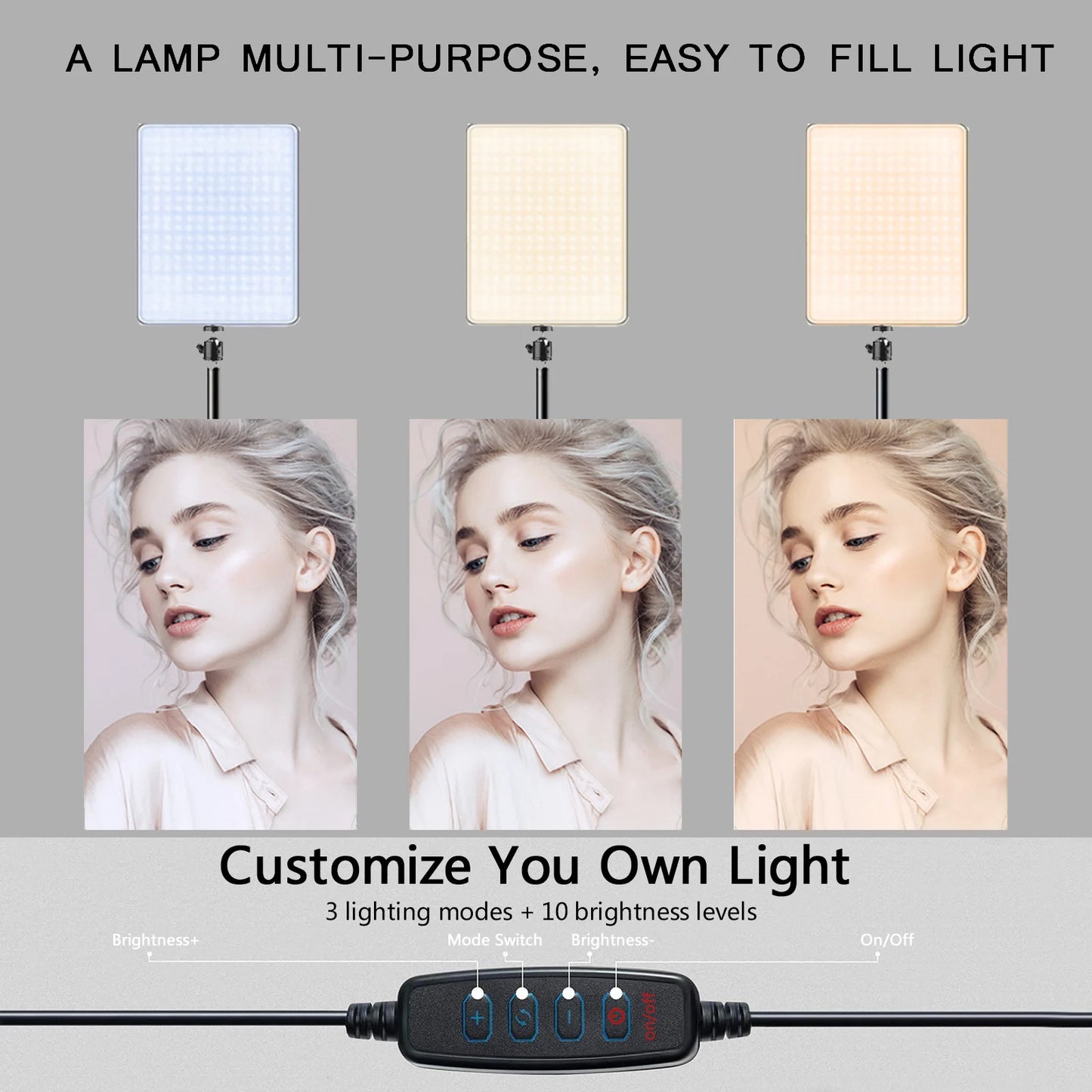 BTFOOR LED Video Light for Streaming
