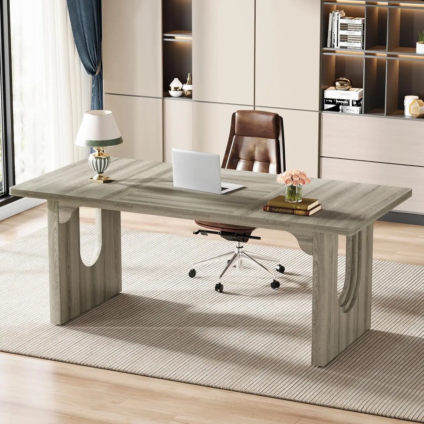 ANGDUO Modern Executive Office Desk
