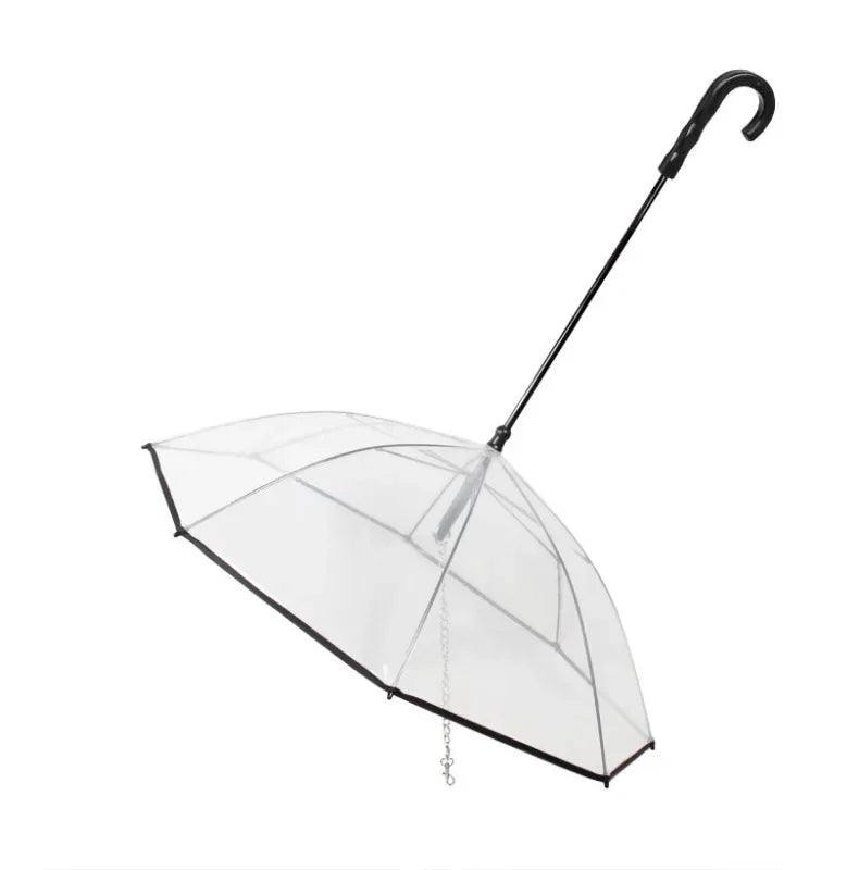 Transparent Dog Umbrella Leash