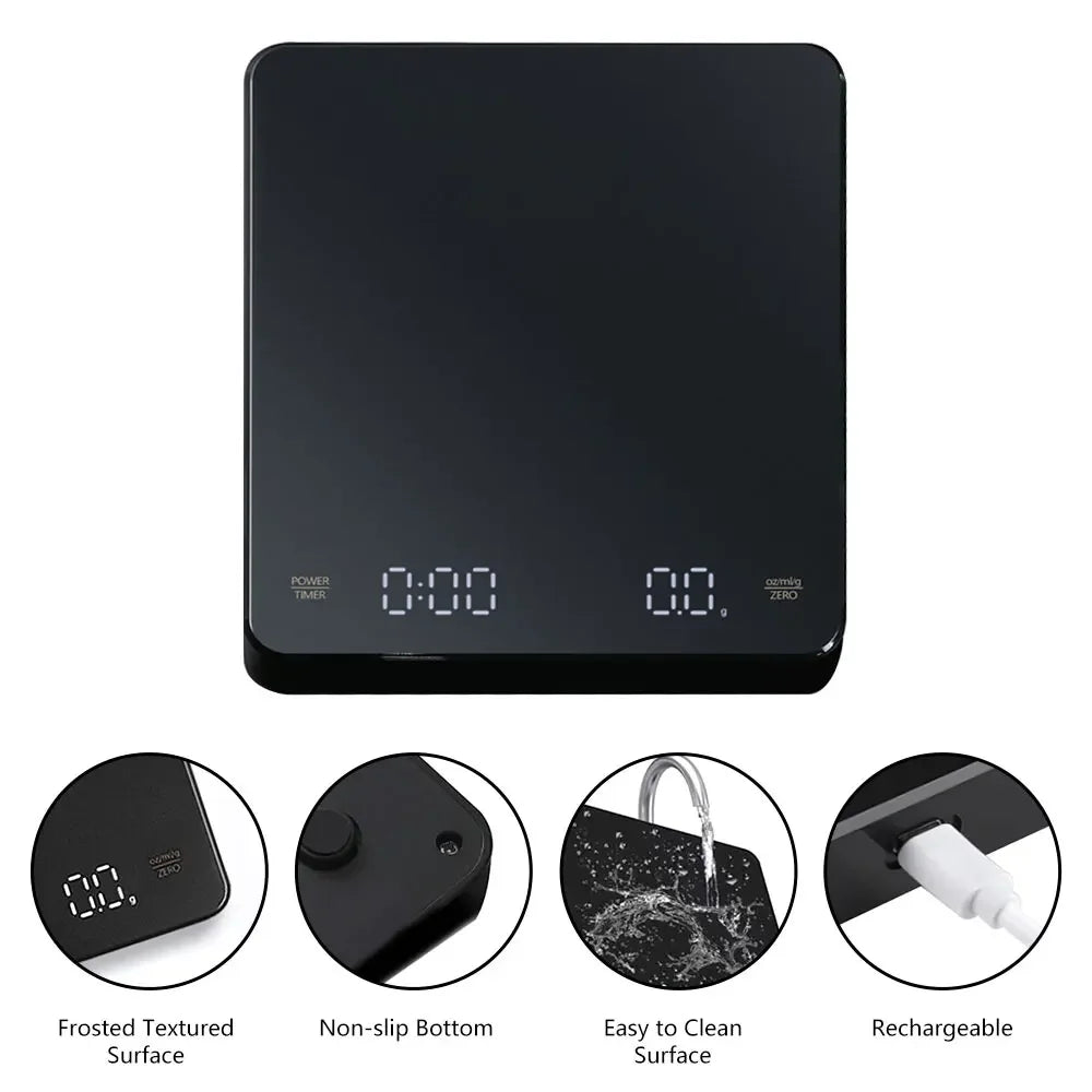 KC2 USB Rechargeable Coffee Scale