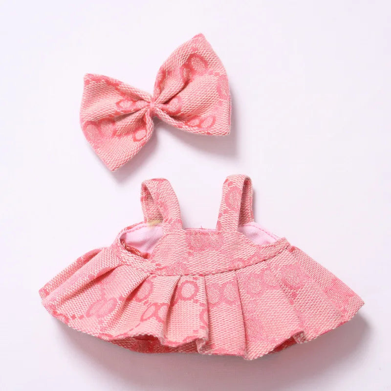 Labubu Designer Plaid Dress Set