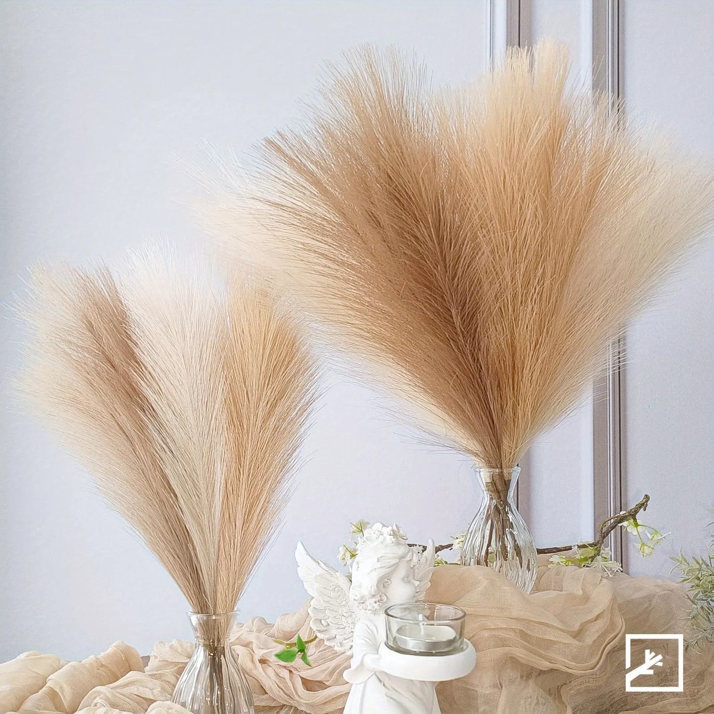 Artificial Pampas Grass Decoration Set