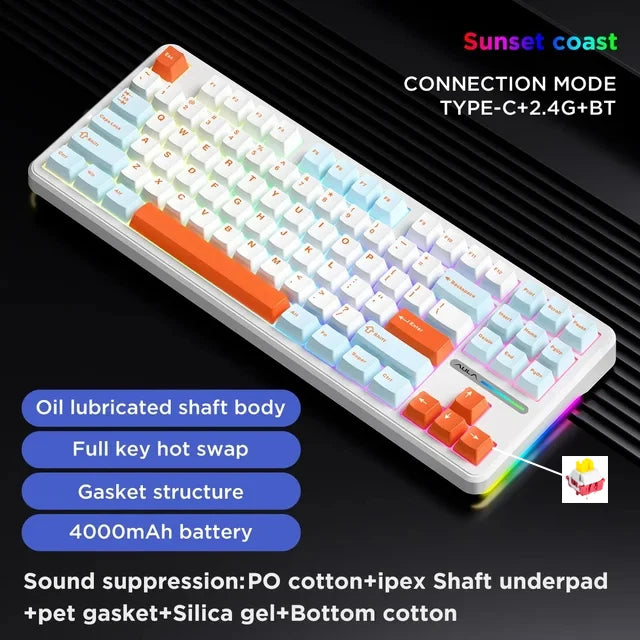 AULA F87Pro Mechanical Gaming Keyboard