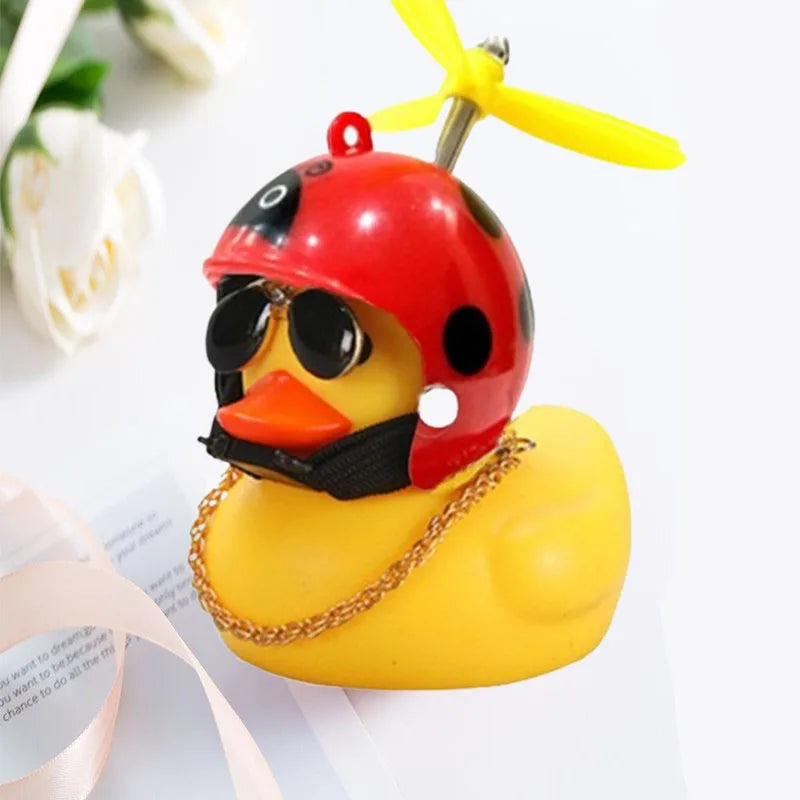 Car Duck Helmet Pendant