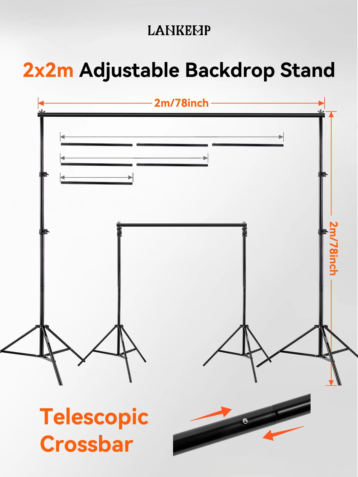 Lankemp Photo Background Bracket Kit