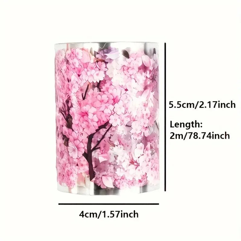 Sakura Pink Flower Decorative Tape