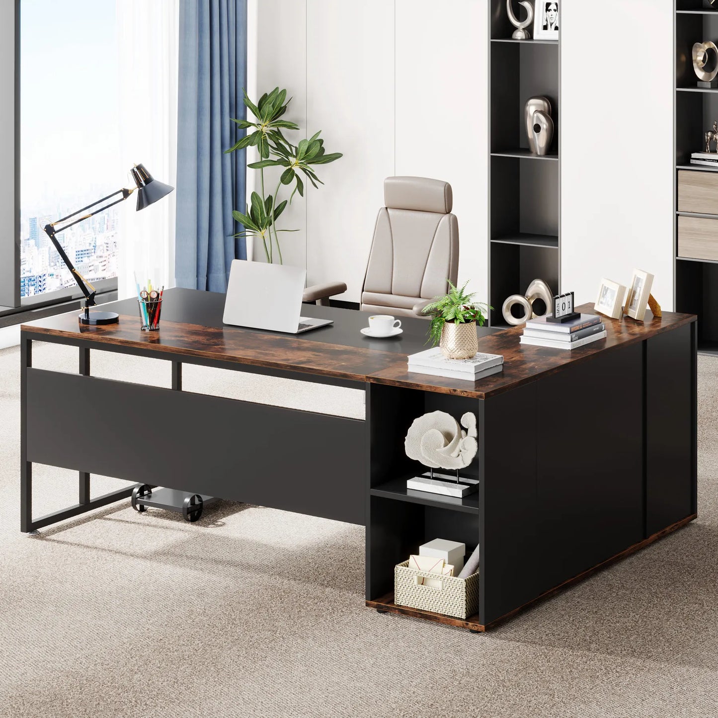 Tribesigns 71-Inch L-Shaped Desk