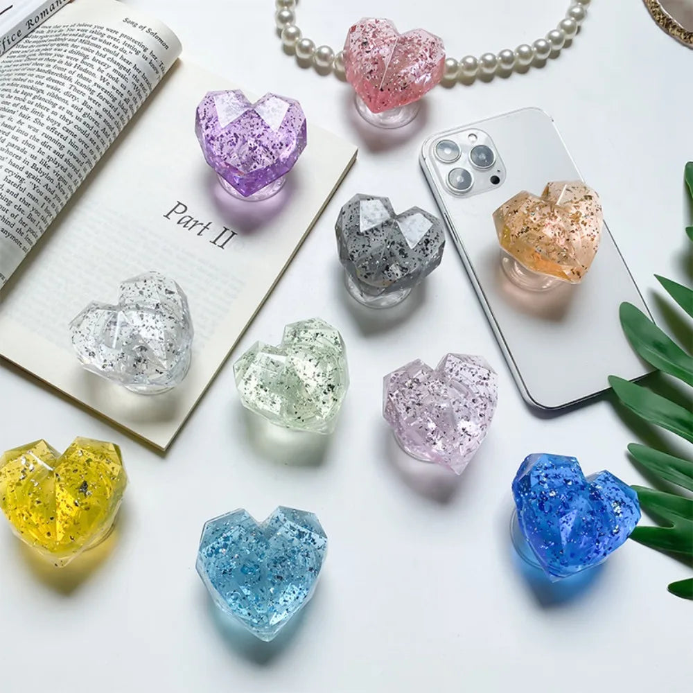 3D Cute Heart Phone Grip