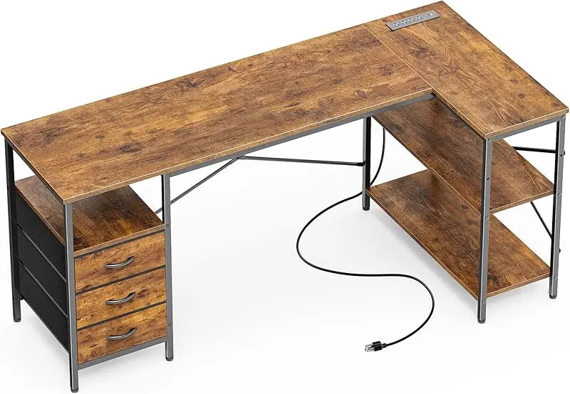 47-Inch L-Shaped Office Desk
