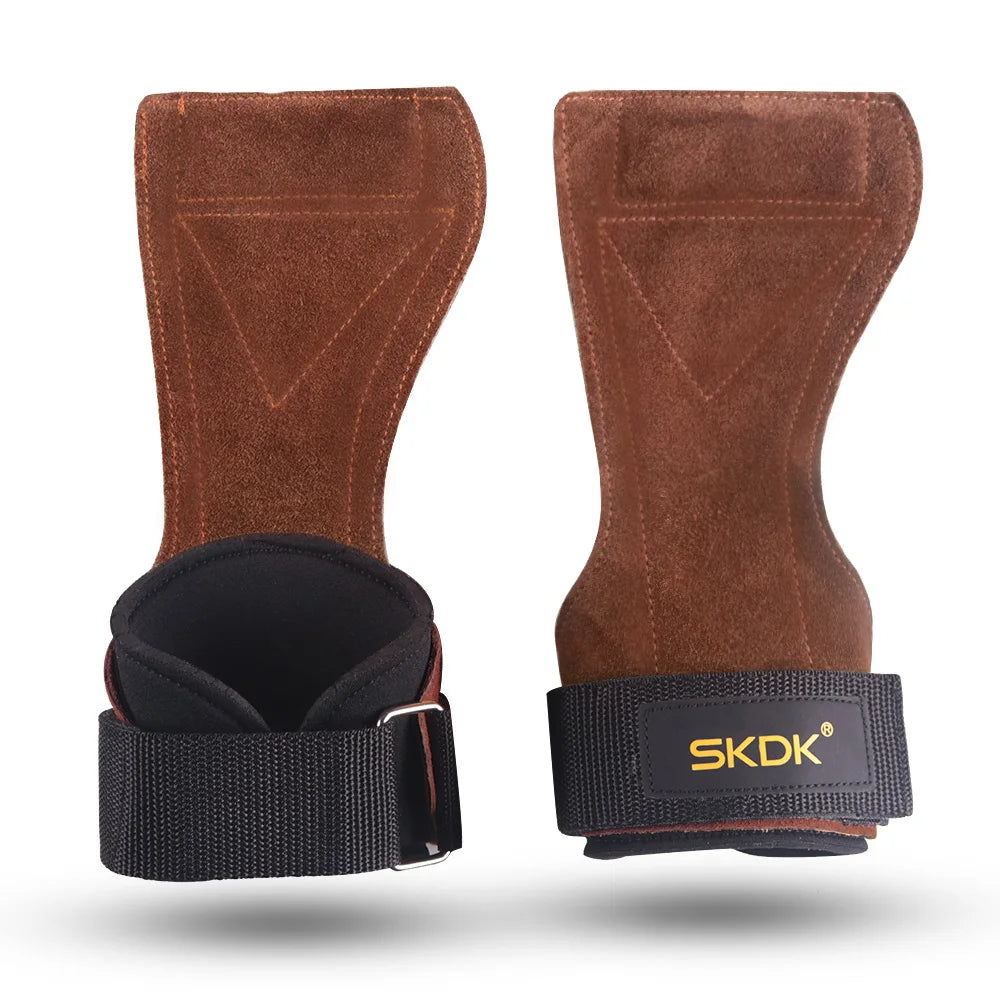 Cowhide Gym Grips with Wraps