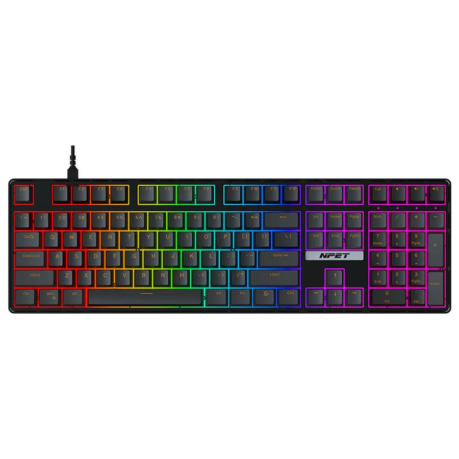 NPET 87 Keys RGB Mechanical Keyboard
