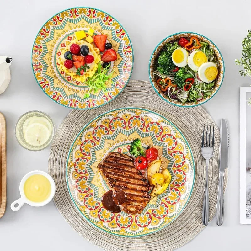 Mandala Porcelain Dinnerware Set