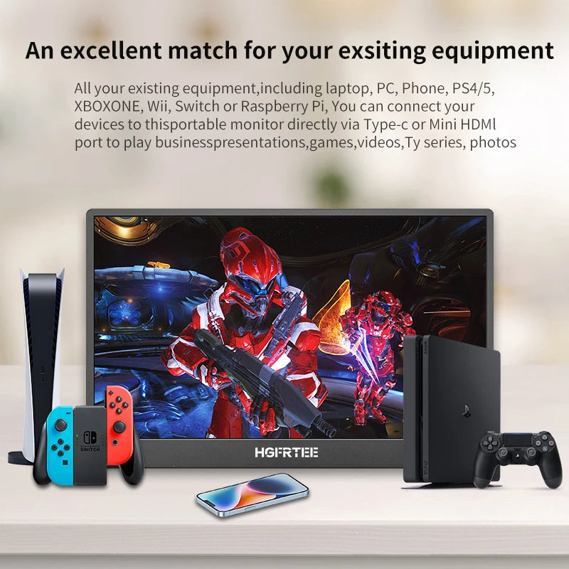 HGFRTEE 13.3" 4K Monitor